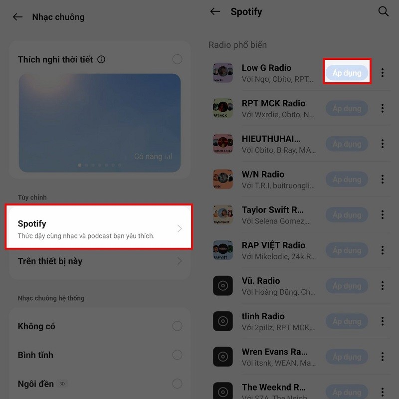 Hướng dẫn cách dùng nhạc Spotify làm nhạc chuông báo thức trên OPPO Hướng dẫn cách dùng nhạc Spotify làm nhạc chuông báo thức trên OPPO