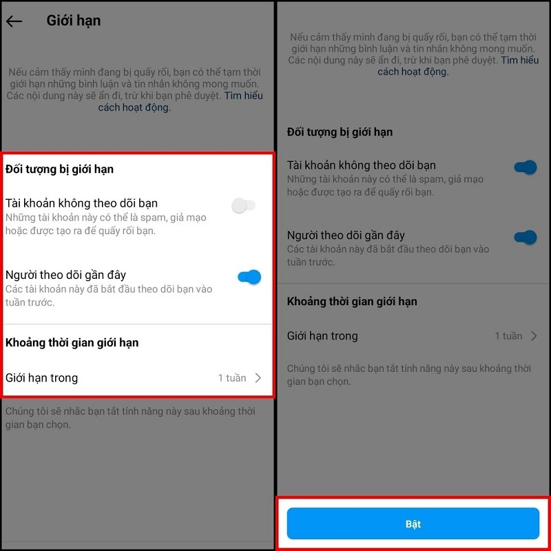 Cách hạn chế tin nhắn và bình luận trên Instagram nhanh chóng