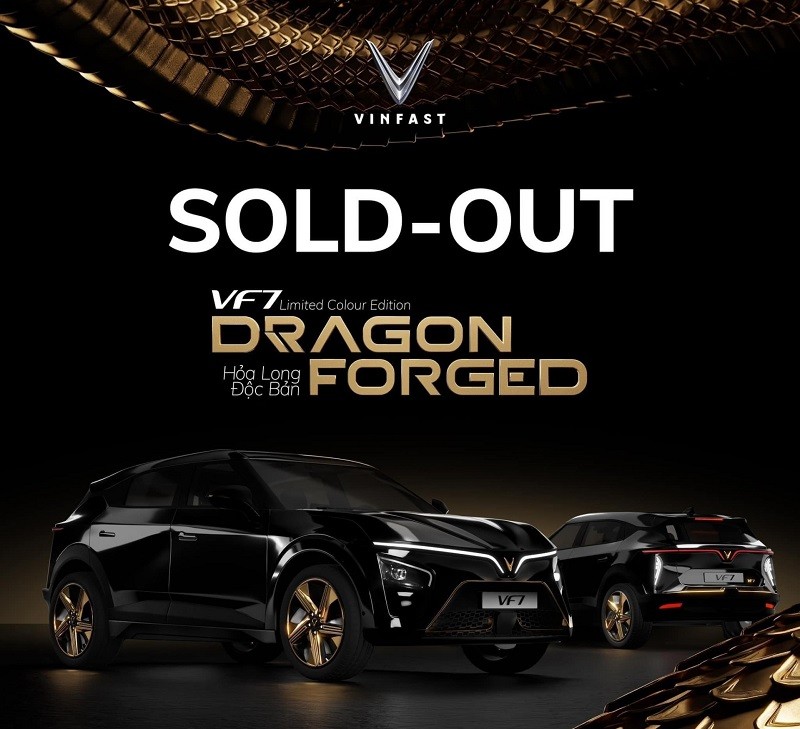 Sau 22 phút mở bán toàn bộ lô xe 68 chiếc VinFast VF7 Hỏa Long đã tìm được được chủ Sau 22 phút mở bán toàn bộ lô xe 68 chiếc VinFast VF7 Hỏa Long đã tìm được được chủ