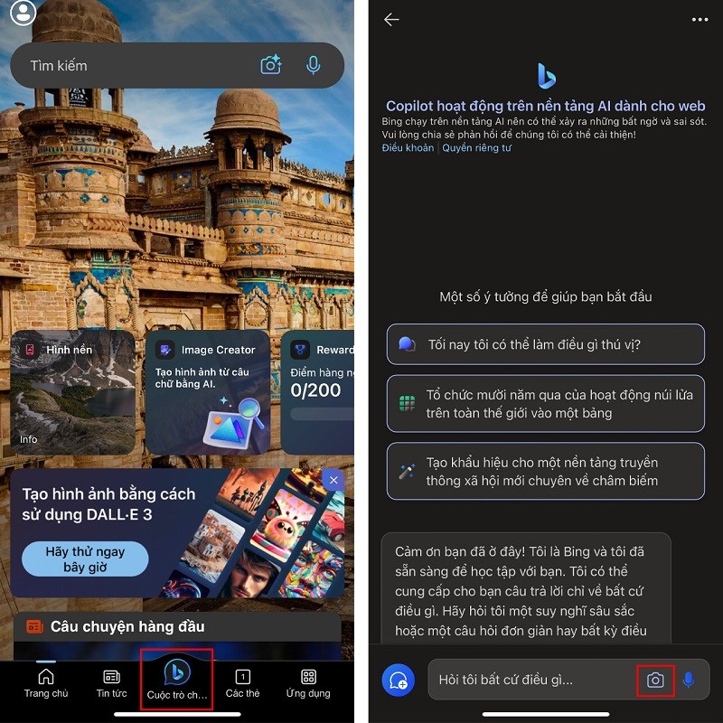 Hướng dẫn cách trò chuyện với Bing Chat bằng hình ảnh siêu đơn giản Hướng dẫn cách trò chuyện với Bing Chat bằng hình ảnh siêu đơn giản