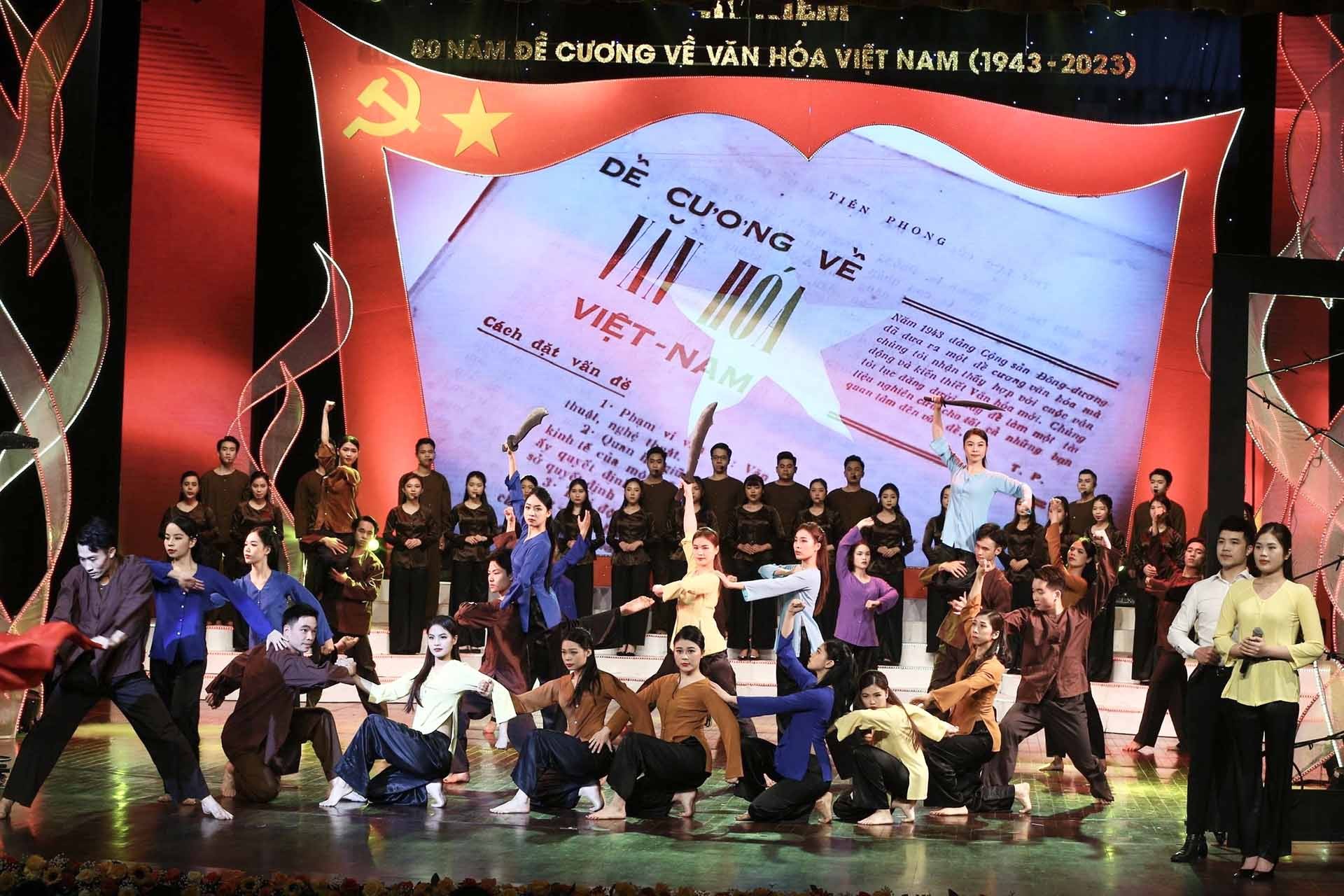 Lễ kỷ niệm 80 năm ra đời Đề cương về văn hóa Việt Nam, ngày 28/2/2023.  (Nguồn: Bộ Văn hoá, Thể thao và Du lịch)