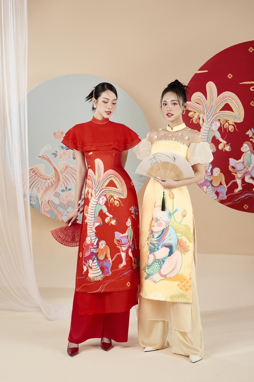 Top 3 Hoa hậu Việt Nam 2022 - áo dài Tết