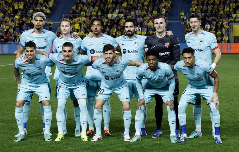 Đội hình xuất phát của Barca.