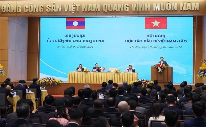 Hội nghị hợp tác đầu tư Việt Nam – Lào 2024. Ảnh: Dương Giang-TTXVN Hội nghị hợp tác đầu tư Việt Nam – Lào 2024. Ảnh: Dương Giang-TTXVN