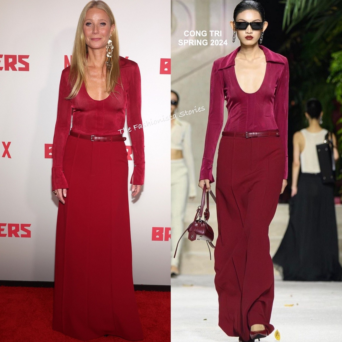 Ra mắt phim mới, nữ minh tinh Mỹ Gwyneth Paltrow chọn đầm nhà mốt Nguyễn Công Trí