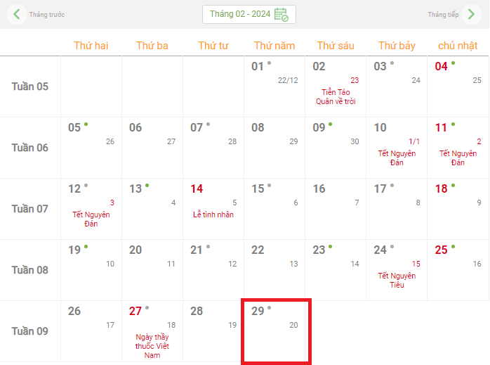 Năm 2024 có nhuận không? Vì sao tháng 2/2024 có 29 ngày? Năm 2024 có nhuận không? Tại sao tháng 2/2024 lại có 29 ngày?