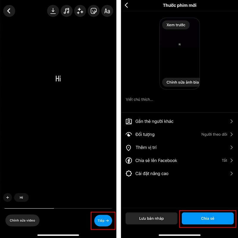 Cách ghim văn bản trong video Reels Instagram siêu đơn giản