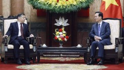 Chủ tịch nước Võ Văn Thưởng tiếp Trưởng ban Tuyên truyền Trung ương Đảng Cộng sản Trung Quốc