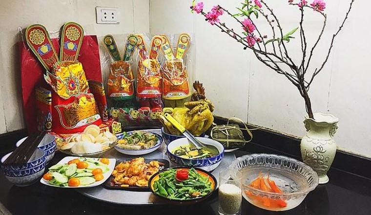 Mâm cỗ cúng ông Công ông Táo ngày 23 tháng Chạp đầy đủ, chi tiết nhất 2024