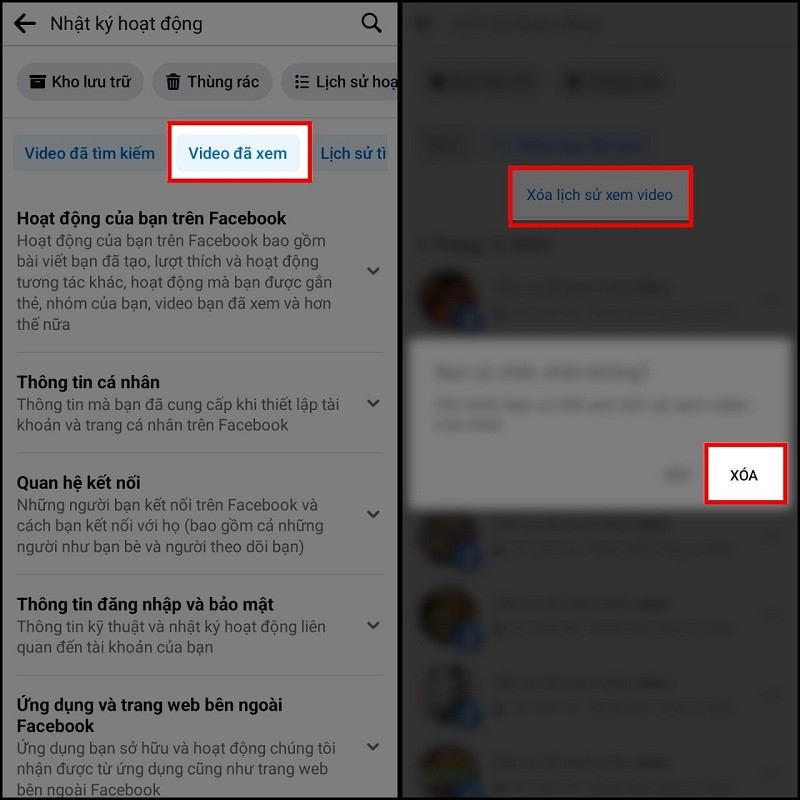 Xóa tất cả video đã xem trên Facebook không thể đơn giản và nhanh hơn