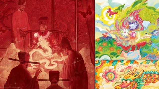 Triển lãm tranh 'Vẽ con rồng' tại Văn Miếu-Quốc Tử Giám