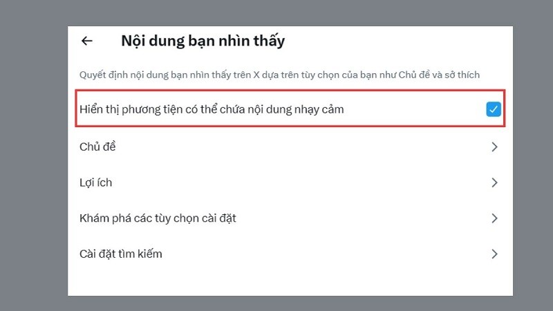 Cách ẩn các nội dung nhạy cảm hiển thị trên ứng dụng Twitter Cách ẩn các nội dung nhạy cảm hiển thị trên ứng dụng Twitter
