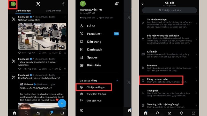 Cách ẩn các nội dung nhạy cảm hiển thị trên ứng dụng Twitter Cách ẩn các nội dung nhạy cảm hiển thị trên ứng dụng Twitter