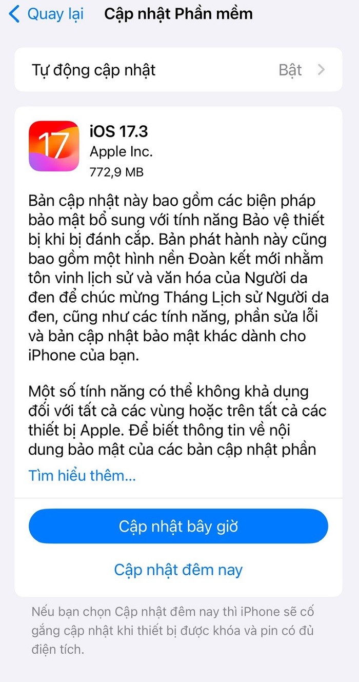 iOS 17.3 được Apple tích hợp nhiều tính năng hữu ích. iOS 17.3 được Apple tích hợp nhiều tính năng hữu ích.