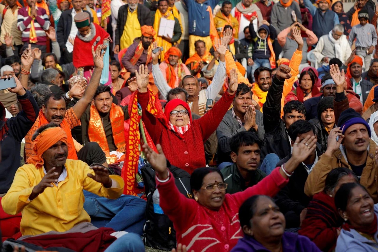 Thủ tướng Ấn Độ Narendra Modi dự lễ khánh thành ngôi đền Hindu mới ở bang Uttar Pradesh