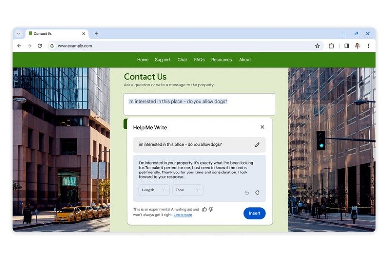 Tính năng Help me write hỗ trợ người dùng viết nội dung Tính năng Help me write hỗ trợ người dùng viết nội dung