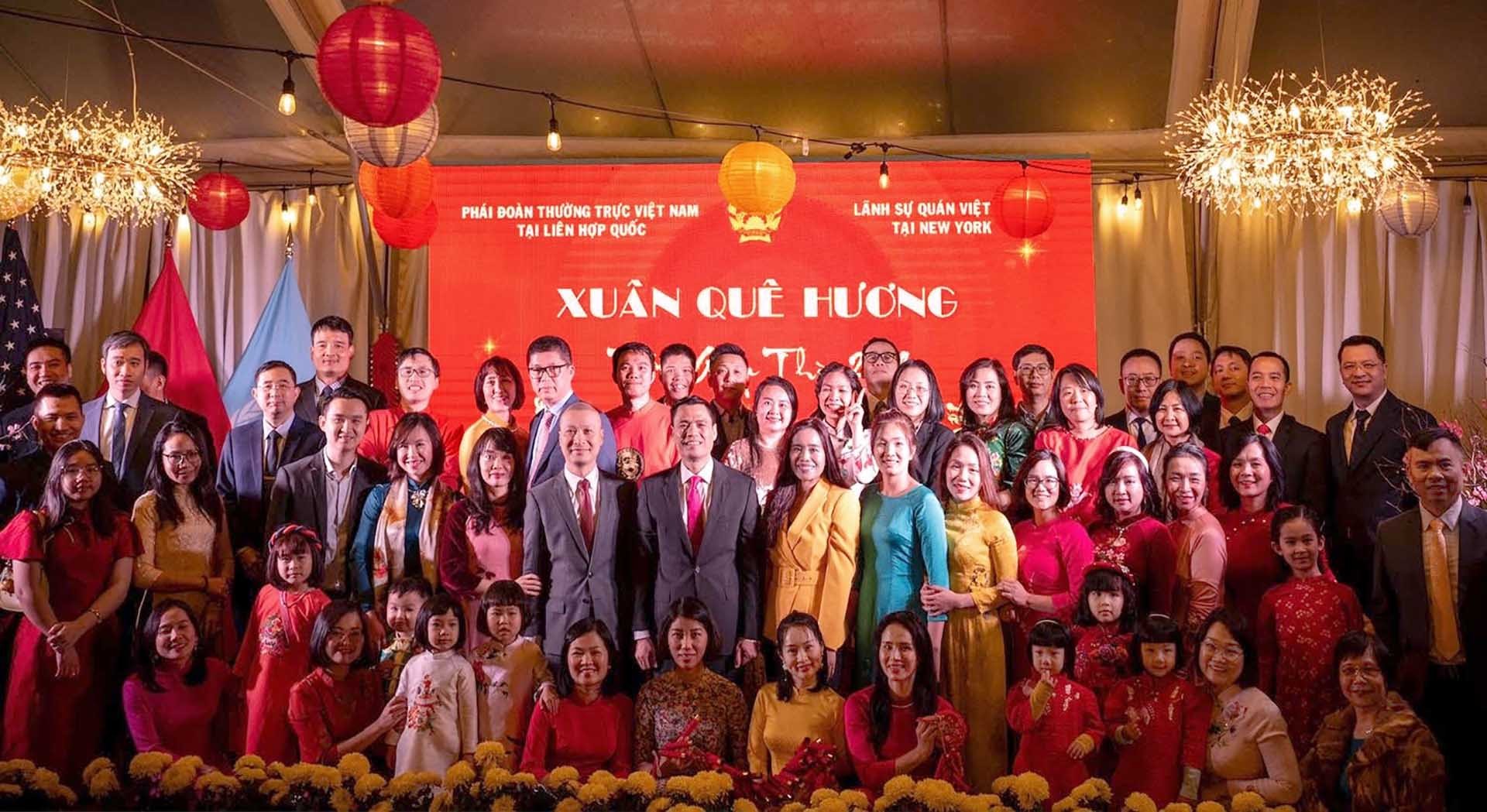 Phái đoàn thường trực Việt Nam tại Liên hợp quốc long trọng tổ chức Tết cộng đồng - Xuân Quê hương Giáp Thìn 2024