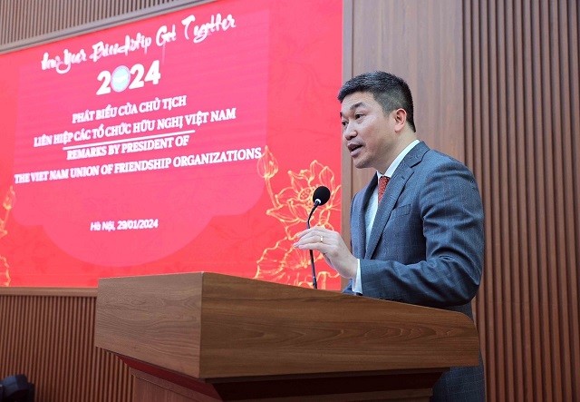 Gặp gỡ hữu nghị chào Xuân Giáp Thìn 2024 và tri ân bạn bè quốc tế