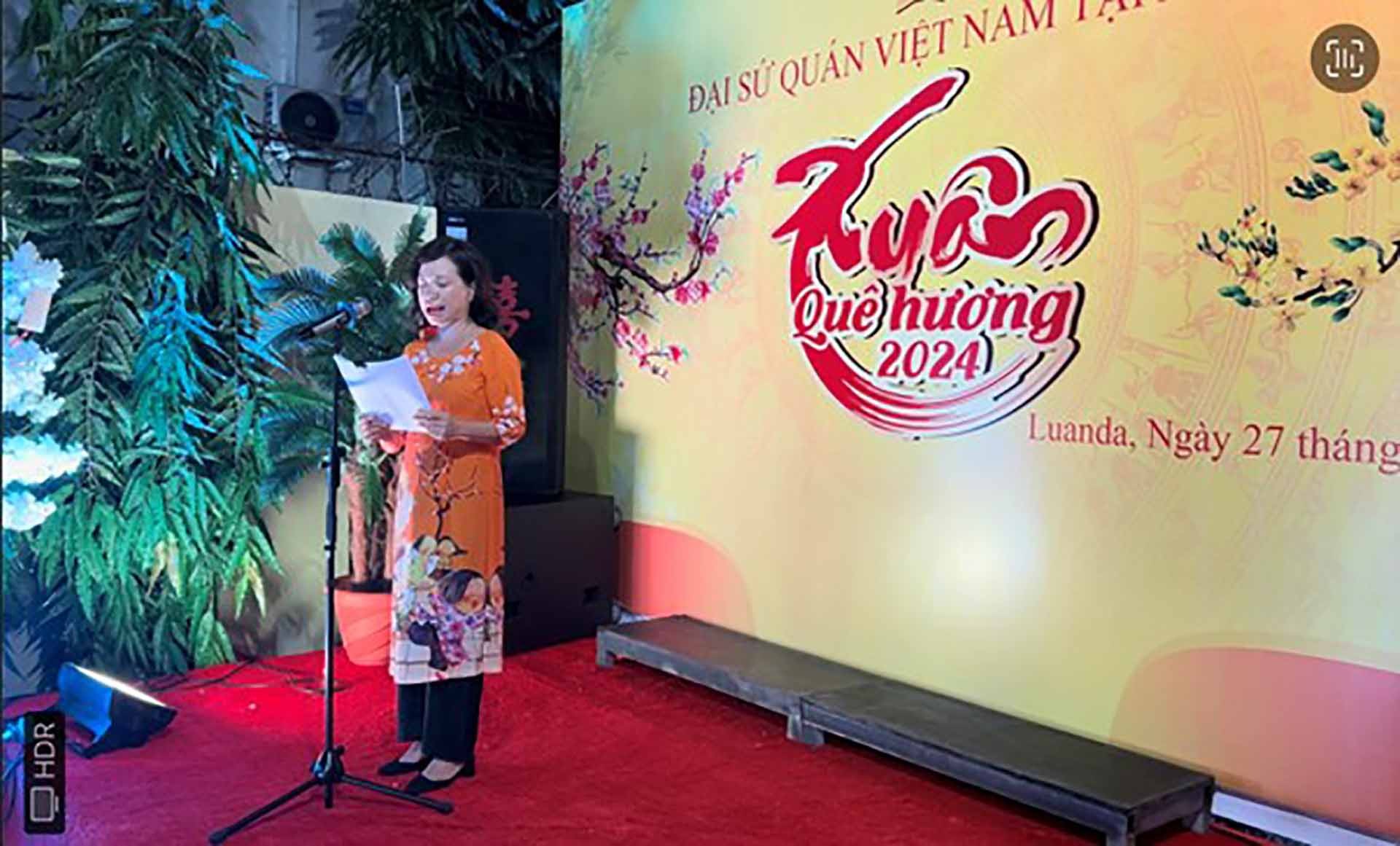 Đại sứ quán Việt Nam tại Angola tổ chức chương trình Tết cộng đồng Xuân Quê hương 2024