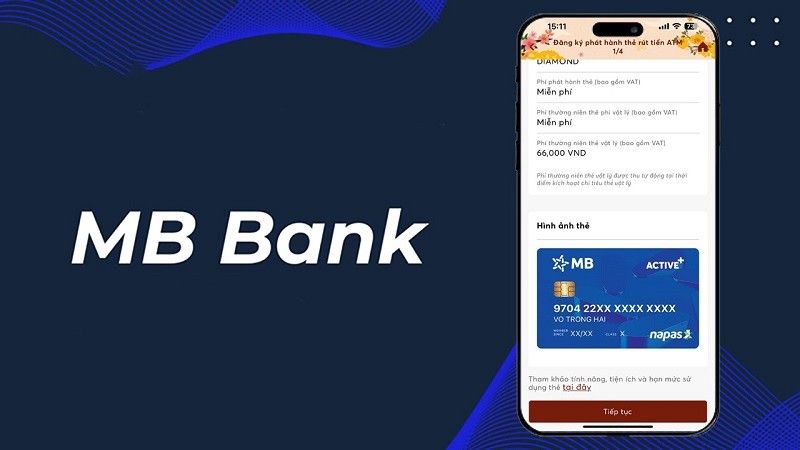 Xem số thẻ MB Bank ngay trên ứng dụng siêu tiện lợi Xem số thẻ MB Bank ngay trên ứng dụng siêu tiện lợi
