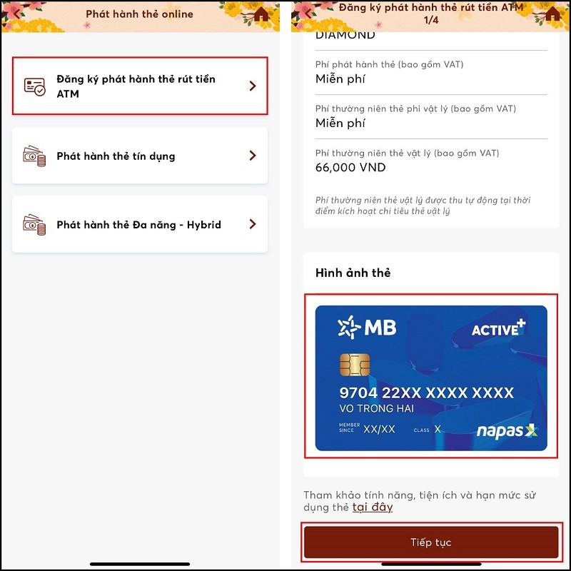 Xem số thẻ MB Bank ngay trên ứng dụng siêu tiện lợi Xem số thẻ MB Bank ngay trên ứng dụng siêu tiện lợi