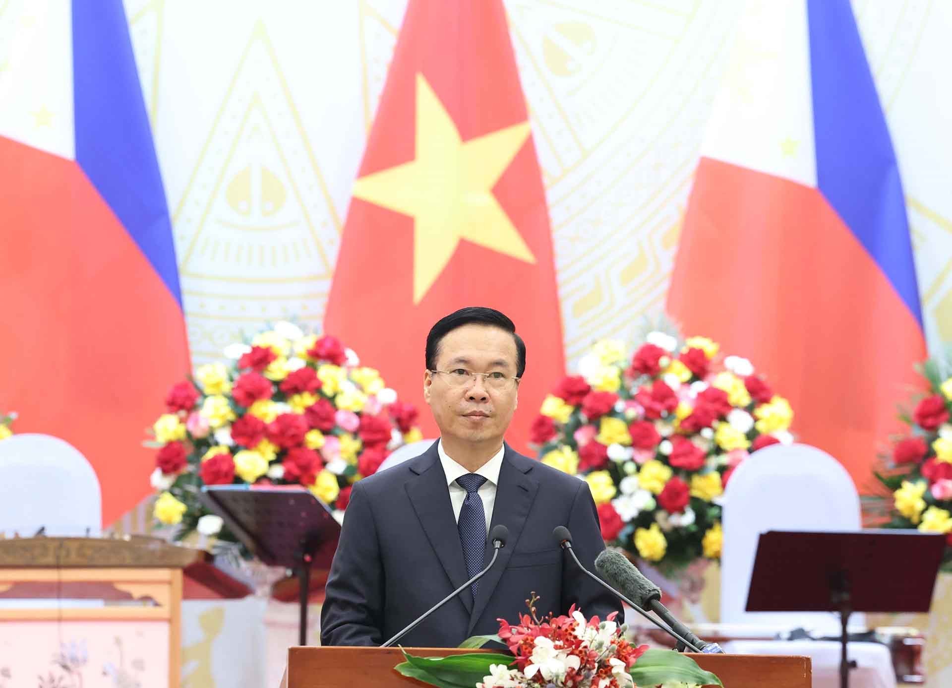 Chủ tịch nước Võ Văn Thưởng chủ trì chiêu đãi trọng thể Tổng thống Philippines Chủ tịch nước Võ Văn Thưởng chủ trì chiêu đãi trọng thể Tổng thống Philippines