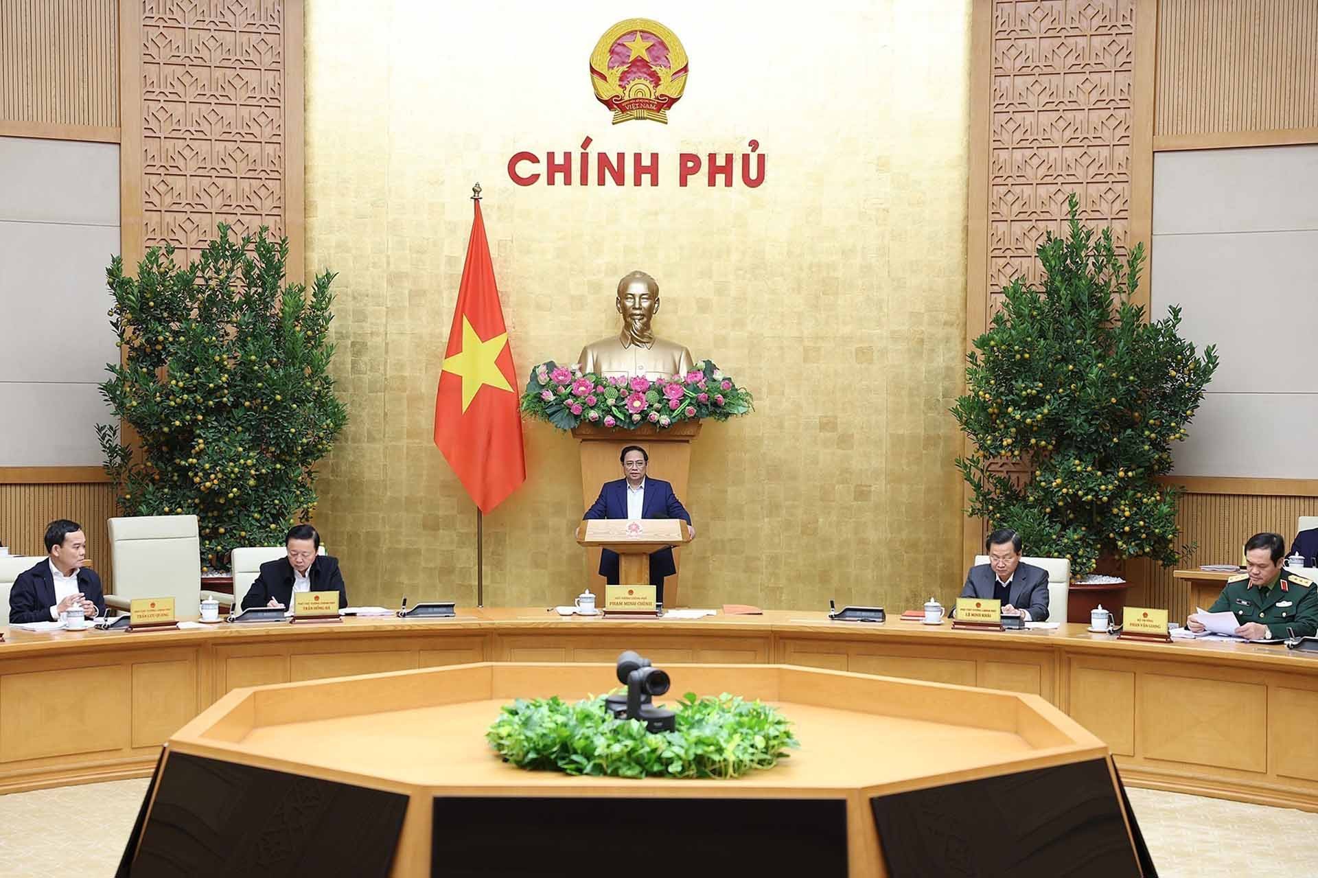 Thủ tướng Phạm Minh Chính chủ trì phiên họp Chính phủ thường kỳ tháng 1/2024