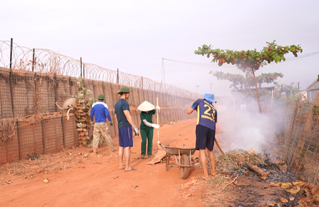 Không khí chuẩn bị Tết của Bệnh viện dã chiến Việt Nam tại Nam Sudan