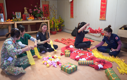 Không khí chuẩn bị Tết của Bệnh viện dã chiến Việt Nam tại Nam Sudan