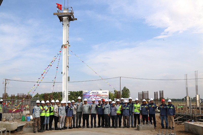 Khởi công lắp đặt kết cấu thép lò hơi Nhà máy điện sinh khối Hậu Giang