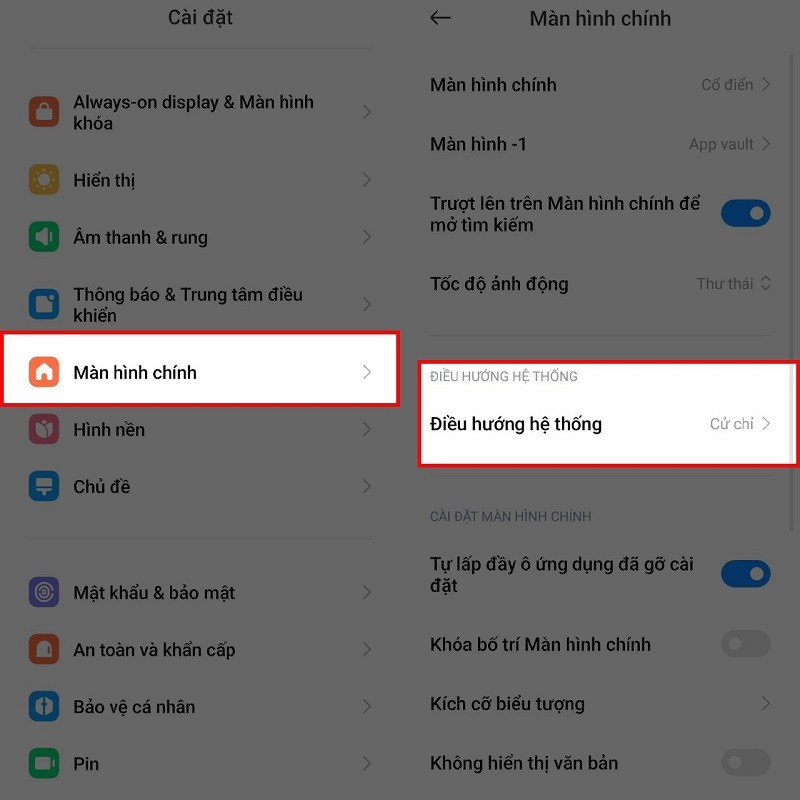 Cách ẩn thanh điều hướng Xiaomi để có thêm không gian sử dụng Cách ẩn thanh điều hướng Xiaomi để có thêm không gian sử dụng