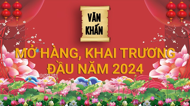 Văn khấn Tết 2024: Văn khấn mở hàng, khai trương đầu năm 2024