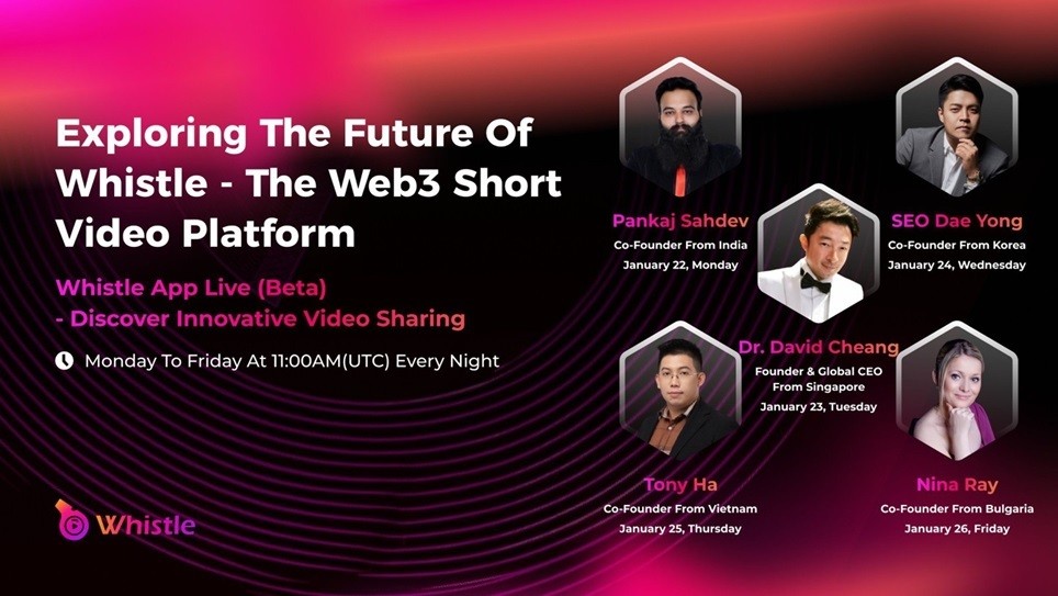 Ra mắt ứng dụng mạng xã hội video ngắn kỹ thuật số Whistle Ra mắt ứng dụng mạng xã hội video ngắn kỹ thuật số Whistle