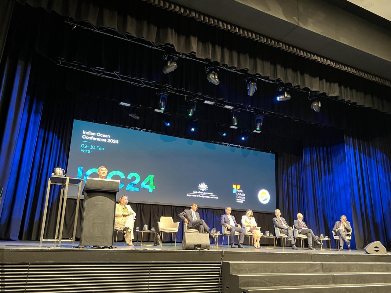 Thứ trưởng Thường trực Bộ Ngoại giao Nguyễn Minh Vũ phát biểu tại Hội nghị Ấn Độ Dương lần thứ 7. 