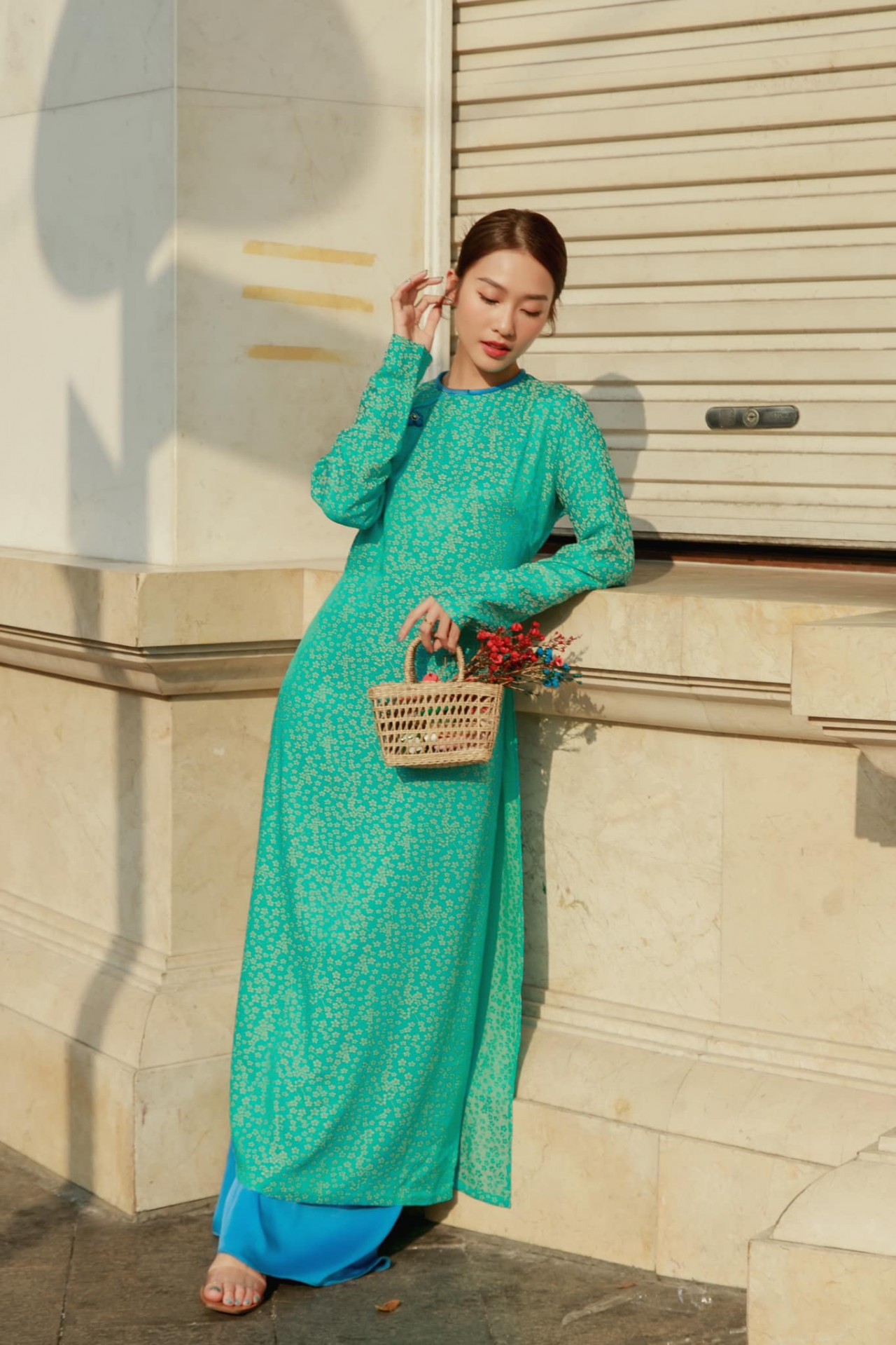 Khi diễn viên Khả Ngân diện áo dài