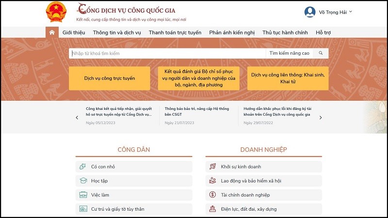 Cách đăng nhập cổng dịch vụ công bằng VNeID đơn giản, nhanh chóng