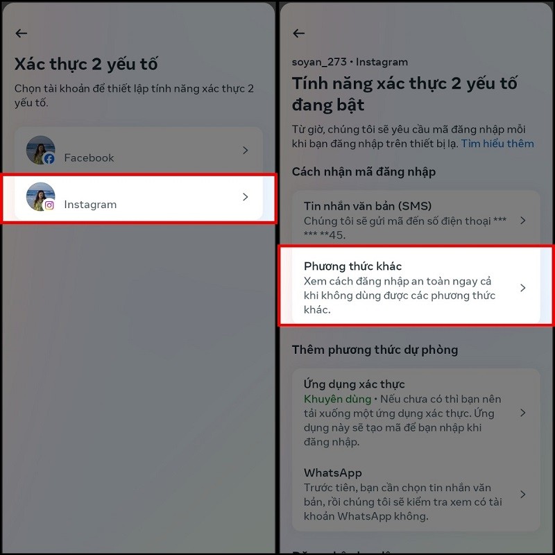 Cách lấy mã dự phòng Instagram khi bảo mật 2 lớp nhanh chóng Cách lấy mã dự phòng Instagram khi bảo mật 2 lớp nhanh chóng