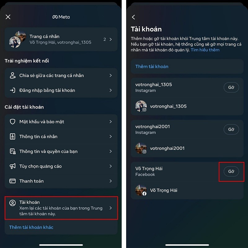 Cách hủy liên kết Instagram với Facebook chỉ với vài thao tác đơn giản