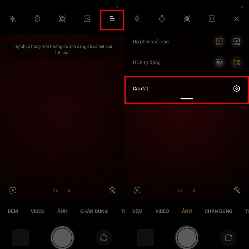 Cách tắt âm thanh khi chụp ảnh trên OPPO nhanh chóng