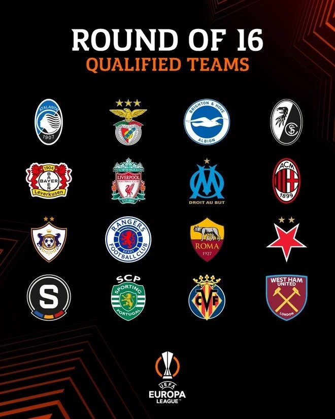 vòng 1/8 Europa League 2023/24