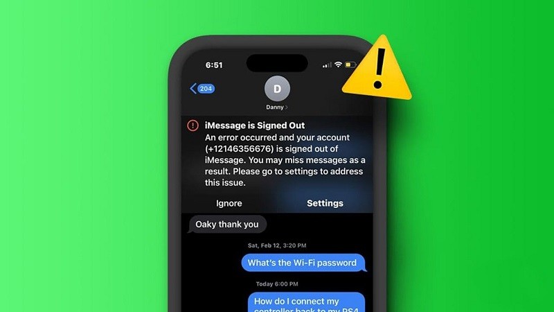 3 cách khắc phục lỗi iMessage is Signed Out trên iPhone đơn giản, hiệu quả 3 cách khắc phục lỗi iMessage is Signed Out trên iPhone đơn giản, hiệu quả