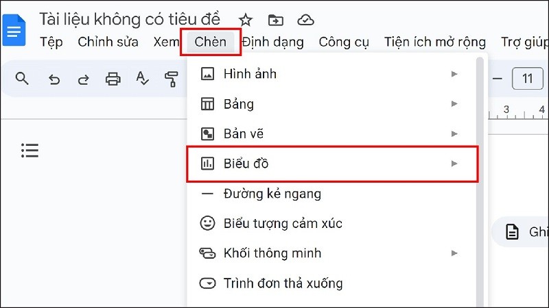 Hướng dẫn cách tạo biểu đồ trên Google Docs đơn giản, nhanh chóng Hướng dẫn cách tạo biểu đồ trên Google Docs đơn giản, nhanh chóng