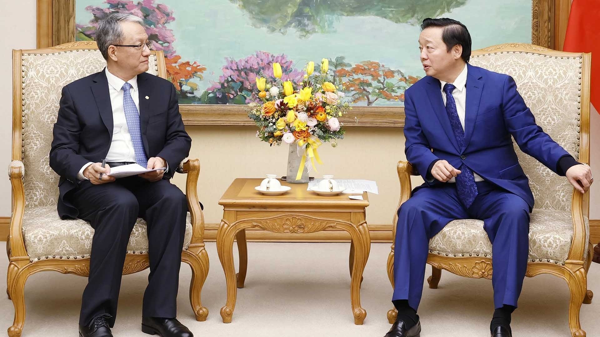 pho thu tuong tran hong ha tiep lanh dao tap doan power china