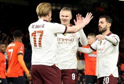FA Cup: Hình ảnh trận đấu Erling Haaland ghi 5 bàn, De Bruyne kiến tạo xuất sắc, Man City thắng 6-2 Luton Town