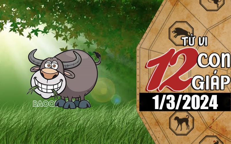 Tử vi hôm nay, xem tử vi 12 con giáp hôm nay ngày 1/3/2024: Tuổi Sửu tình cảm yên bình