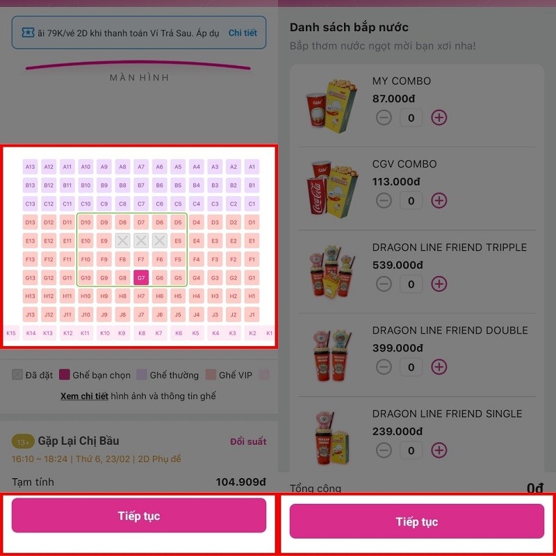 Mua vé xem phim trên MoMo đơn giản, siêu tiện lợi