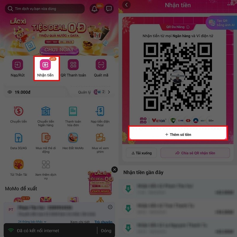 Tạo mã QR có sẵn số tiền trên MoMo chỉ với vài bước đơn giản
