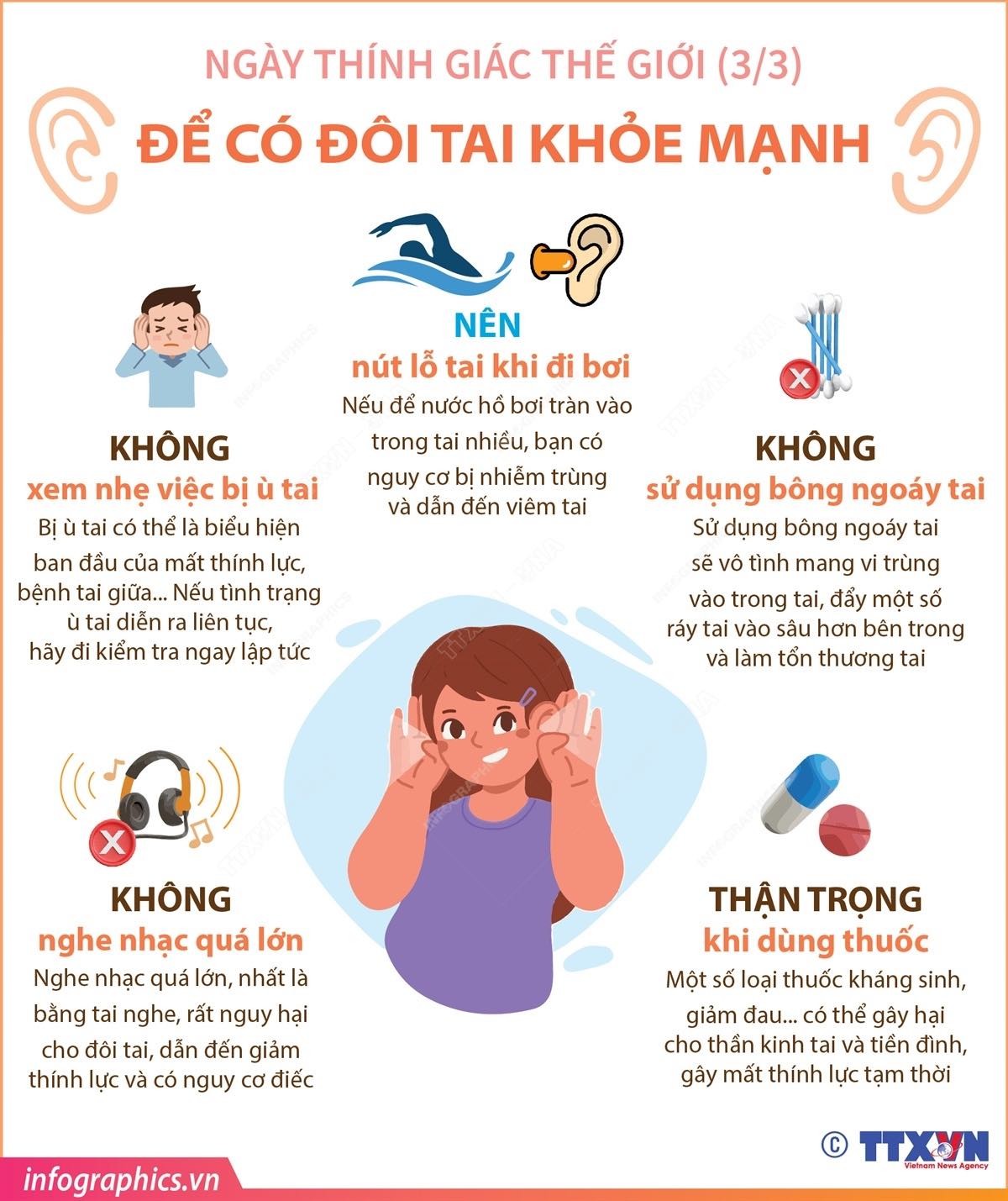 Cách giữ đôi tai luôn khoẻ mạnh
