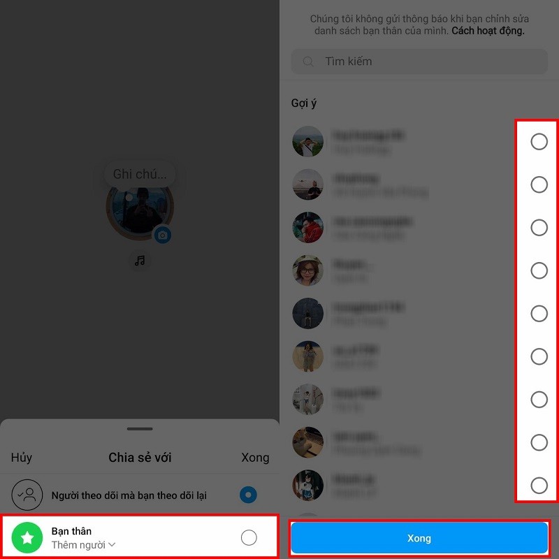 Bật mí cách chia sẻ Instagram Note với một người siêu đơn giản