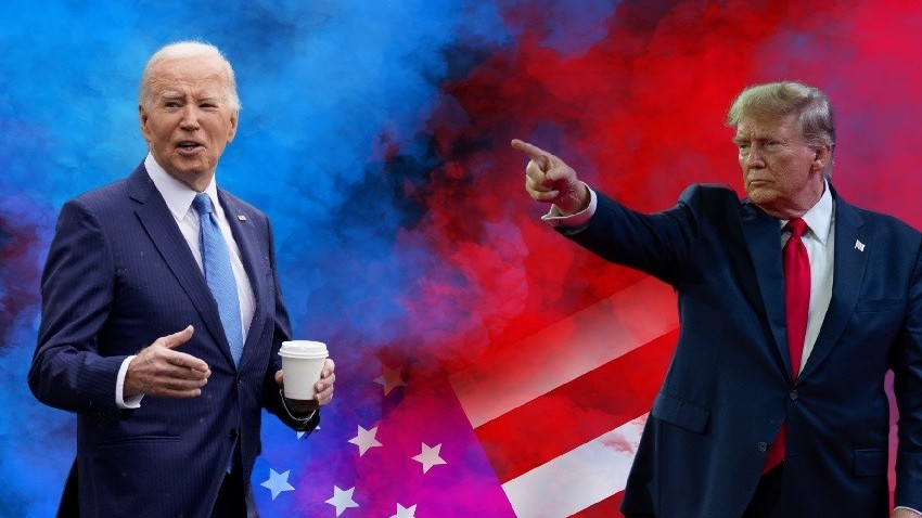 bau cu my 2024 voi cay but tap giay va chai nuoc hai ung vien tong thong se buoc vao cuoc tranh luan truc tiep dau tien